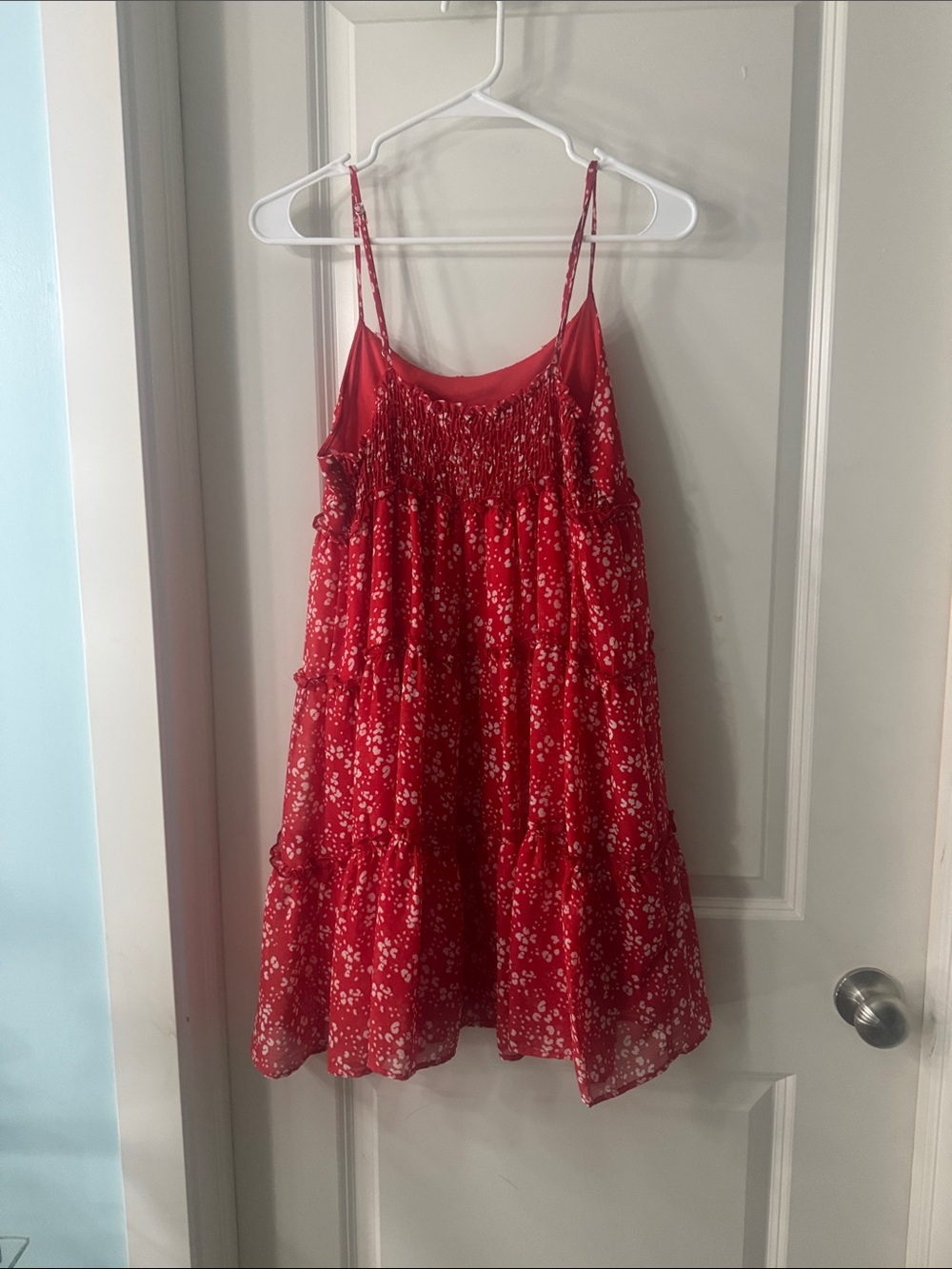 Red patterned Sundress - Picture 2 of 2